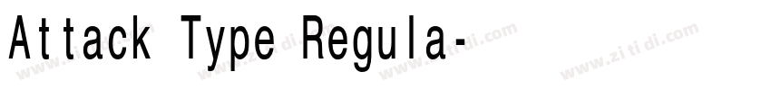 Attack Type Regula字体转换